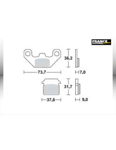 Plaquettes de freins AP RACING 2