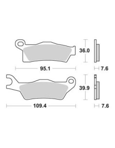 Plaquettes de freins AP RACING 2
