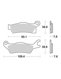 Plaquettes de freins AP RACING 2