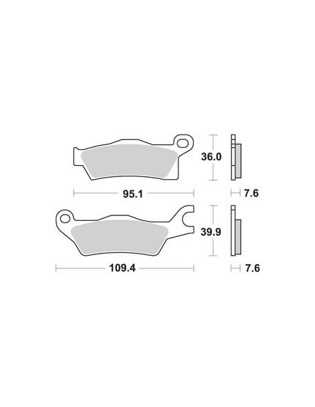Plaquettes de freins AP RACING