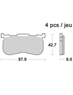 Plaquettes de freins AP RACING