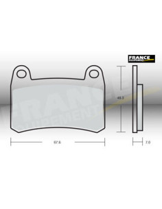 Plaquettes de freins AP RACING 2