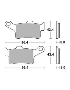 Plaquettes de freins AP RACING 2