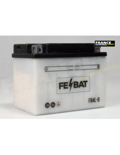 Batterie FE-BAT FB4L-B livrée avec les flacons d'acide