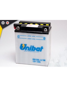 Batterie Unibat CB12AL-A (CB12AL-A2) - Livrée avec flacons d'acide