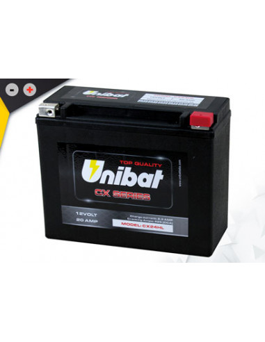 Batterie Unibat CX24HL - Super renforcé activé en Usine.