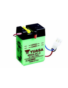 Batterie YUASA 6N2A-2C3 (6N2A2C3) acide non incluse
