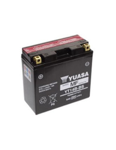 Batterie YUASA YT14B-BS (YT14B-4) livrée avec les flacons d'acide
