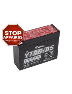 Batterie YUASA YT4B-BS livrée avec les flacons d'acide PROMO