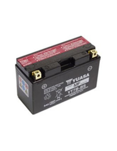 Batterie YUASA YT7B-BS livrée avec les flacons d'acide