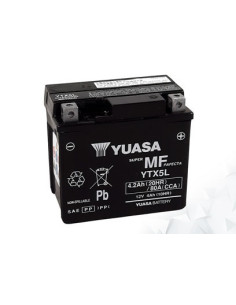 Batterie AGM Activated Pré-remplie YUASA YTX5L (5LBS)