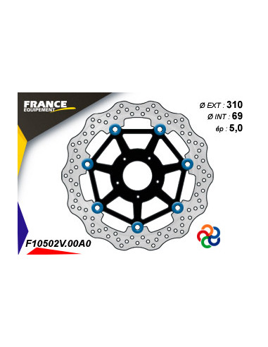 Disque de frein Gamme Essentiel FE.FL10502V / Oeillets Couleurs