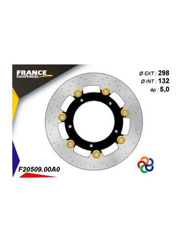 Disque de frein Gamme Essentiel FE.FL20509 / Oeillets Couleurs