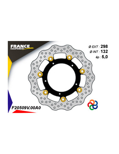 Disque de frein Gamme Essentiel FE.FL20509V / Oeillets Couleurs