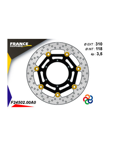 Disque de frein Gamme Essentiel FE.FL24502 / Oeillets Couleurs