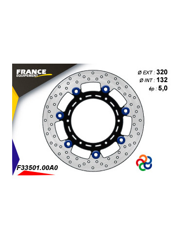 Disque de frein Gamme Essentiel FE.FL33501 / Oeillets Couleurs