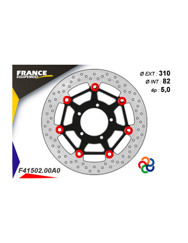 Disque de frein Gamme Essentiel FE.FL41502 / Oeillets Couleurs