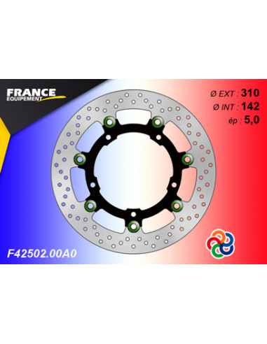 Disque de frein Gamme Essentiel FE.FL42502 / Oeillets Couleurs