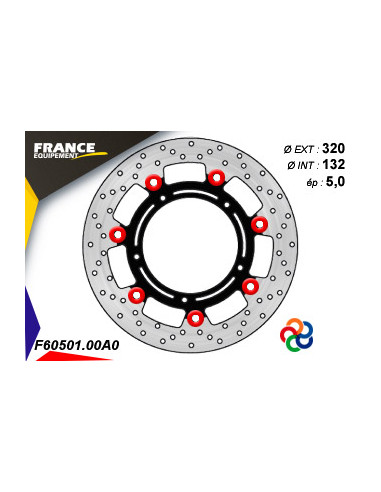 Disque de frein Gamme Essentiel FE.FL60501 / Oeillets Couleurs