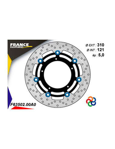 Disque de frein Gamme Essentiel FE.FL63502 / Oeillets Couleurs