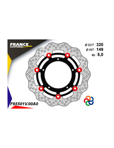 Disque de frein Gamme Essentiel FE.FL65501V / Oeillets Couleurs