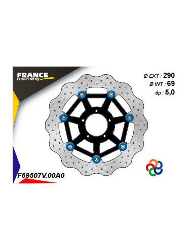 Disque de frein Gamme Essentiel FE.FL69507V / Oeillets Couleurs