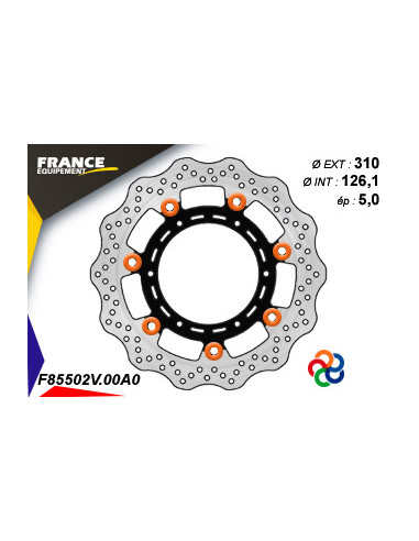 Disque de frein Gamme Essentiel FE.FL85502V / Oeillets Couleurs