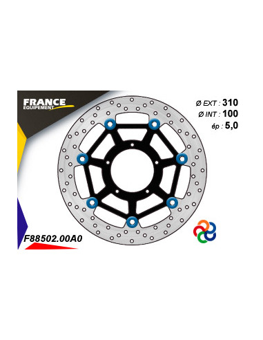 Disque de frein Gamme Essentiel FE.FL88502 / Oeillets Couleurs