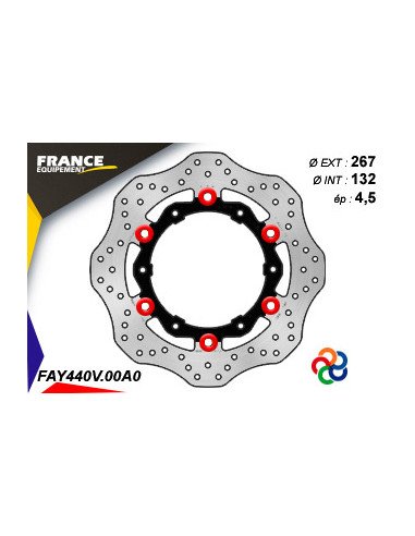 Disque de frein Gamme Essentiel FE.FLAY440V / Oeillets Couleurs