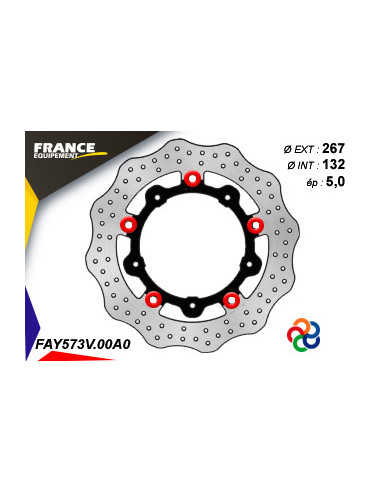 Disque de frein Gamme Essentiel FE.FLAY573V / Oeillets Couleurs