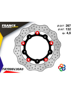 Disque de frein Gamme Essentiel FE.FLAY899V / Oeillets Couleurs