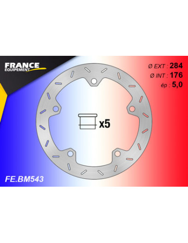 Disque de frein Gamme FE.BM543 (inclus necessaire de montage)