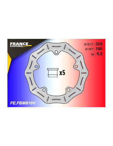 Disque de frein Gamme Essentiel FE.BM810V (inclus 5 plots)