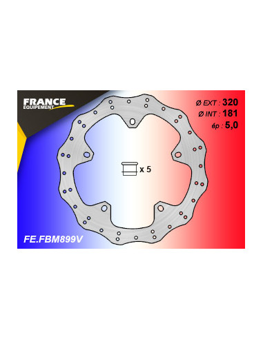 Disque de frein Gamme Essentiel FE.BM899V (inclus 5 plots)