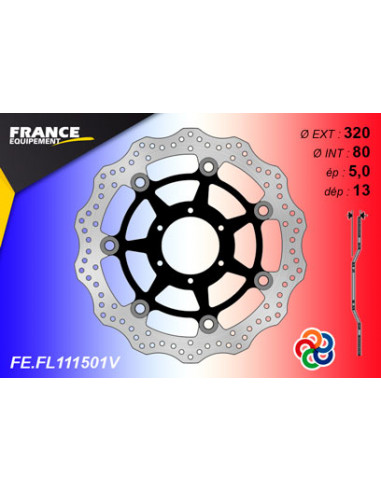 Disque de frein Gamme Essentiel FE.FL111501V