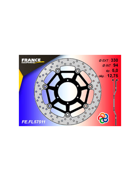 Disque de frein Gamme Essentiel FE.FL57511