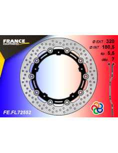 Disque de frein Gamme Essentiel FE.FL72552