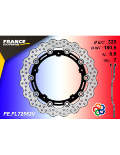 Disque de frein Gamme Essentiel FE.FL72552V