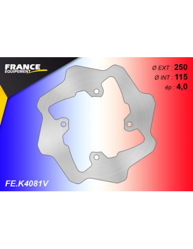 Disque de frein Gamme Essentiel FE.K4081V piste pleine.