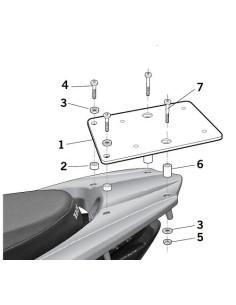 Porte paquet Shad Top Master HONDA Vision 125