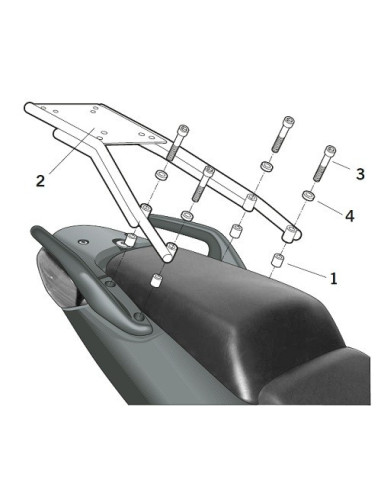 Porte paquet Shad Top Master HONDA CB600 04