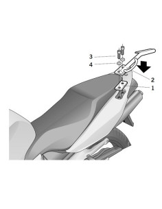 Porte paquet Shad Top Master HONDA VFR800 VTEC 2002 2011