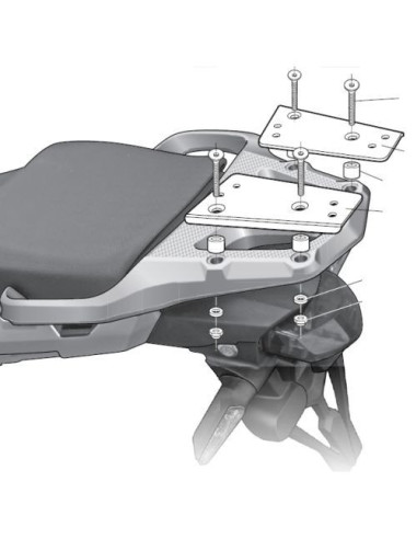 Porte paquet Shad Top Master Honda Crosstourer Africa twin