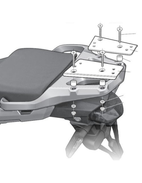 Porte paquet Shad Top Master Honda Crosstourer Africa twin