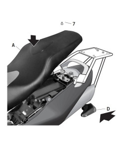 Porte paquet Shad Top Master SUZUKI  GSR 600 2005 à 2010