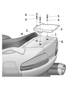 Porte paquet Shad Top Master S0BR62ST