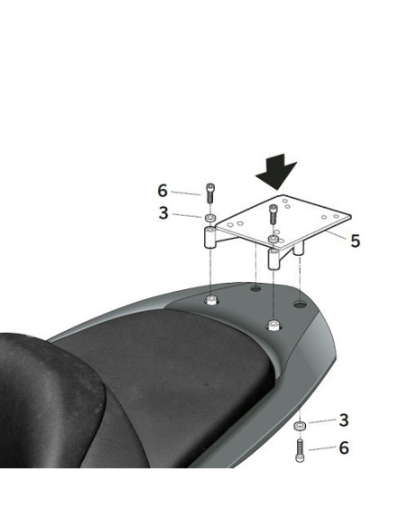 Porte paquet Shad Top Master Yamaha Majestic 400