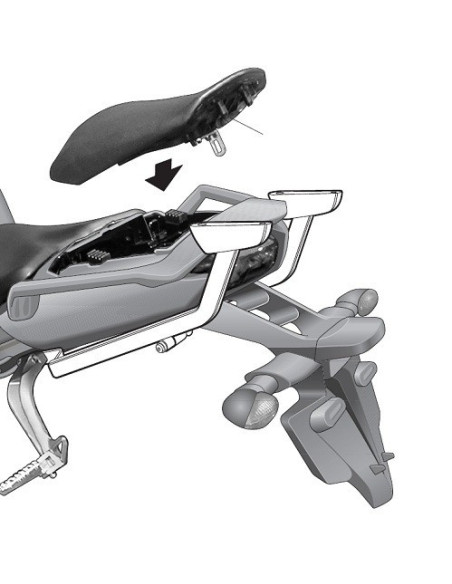 Porte paquet Shad Top Master Yamaha Faser 1000 FZ 1S 2006 2015