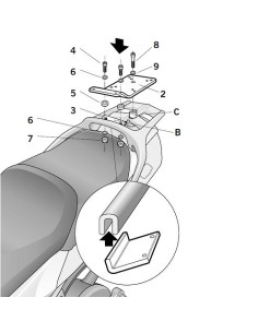 Porte paquet Shad Top Master Y0FJ31ST