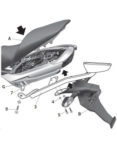 Porte paquet Shad Top Master K0ER69ST